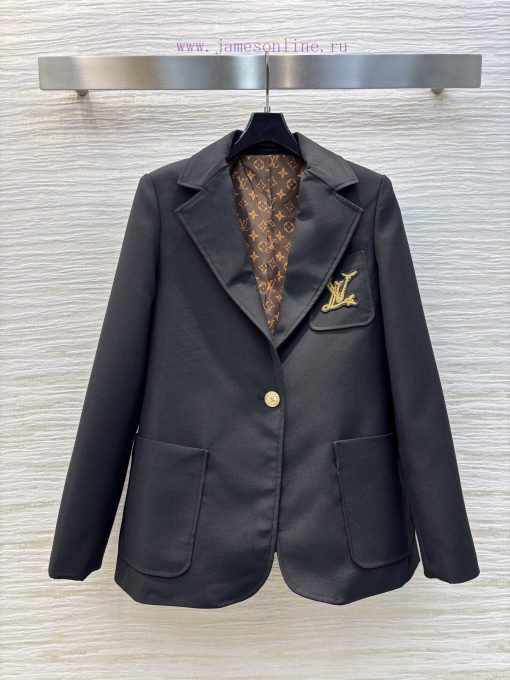 CW77066 Louis Vuitton 25 Early Spring New Collection Solid Color Slim Fit Suit Jacket With Stun qmznutld - Image 2
