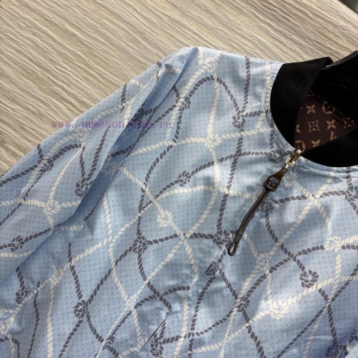 CW77067 Louis Vuitton 25 Early Spring Double-sided Printed Stand Up Collar Jacket Jacket Can Be slpxplmt - Image 4