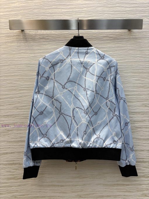 CW77067 Louis Vuitton 25 Early Spring Double-sided Printed Stand Up Collar Jacket Jacket Can Be slpxplmt - Image 10