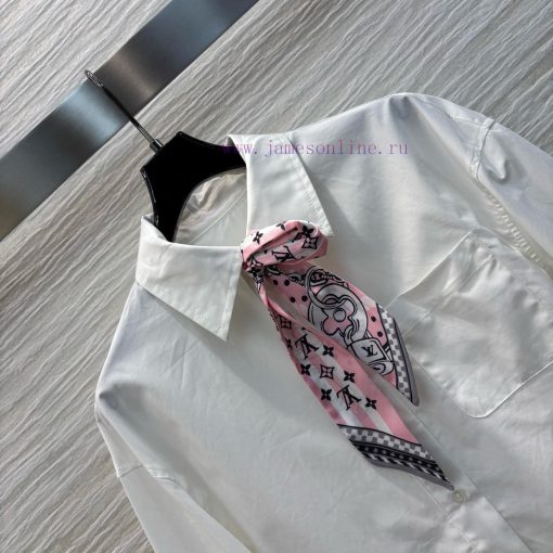 CC77071 Louis Vuitton 25 Early Spring New Collection Featuring A Short Shirt With Lace Edge Sti s59fccyt - Image 7