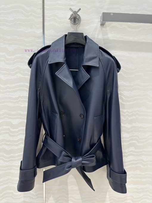 High End AW76179 MR Tyrande College Style Wear Customized Navy Blue Leather Lapel Outline Motor fpau4b30 - Image 2