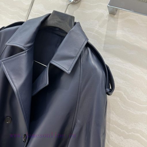 High End AW76179 MR Tyrande College Style Wear Customized Navy Blue Leather Lapel Outline Motor fpau4b30 - Image 4