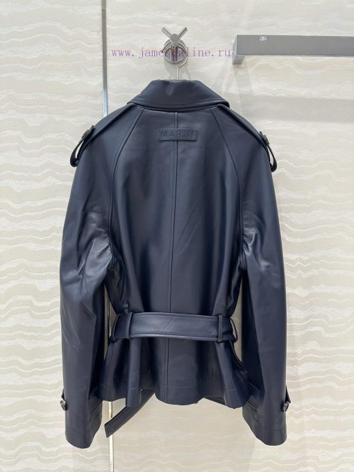 High End AW76179 MR Tyrande College Style Wear Customized Navy Blue Leather Lapel Outline Motor fpau4b30 - Image 9