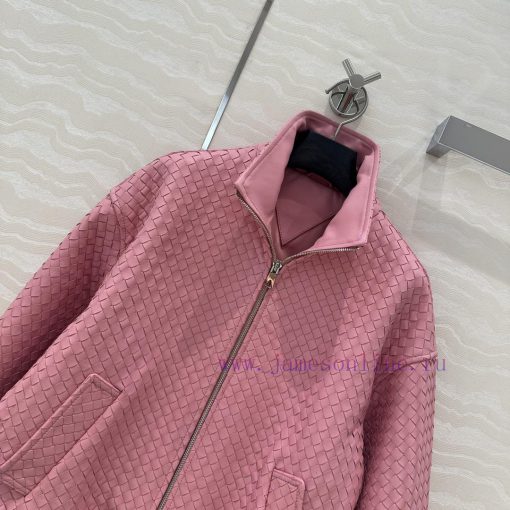 High End AW76385 BV Weaving Craftsmanship Retro Modern Fashion Essential Leather Jacket With Do xavb5bx9 - Image 3