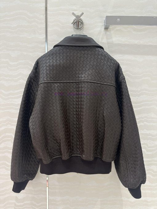 High End AW76385 BV Weaving Craftsmanship Retro Modern Fashion Essential Leather Jacket With Do srjouoh7 - Image 10