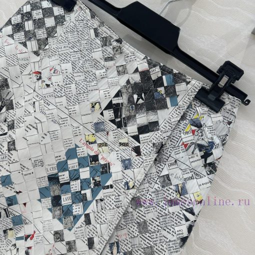 High End AB77081 Graffiti Newspaper Limited Edition BV Weaving Craftsmanship Retro Modern Fashi xs7o3sfi - Image 4