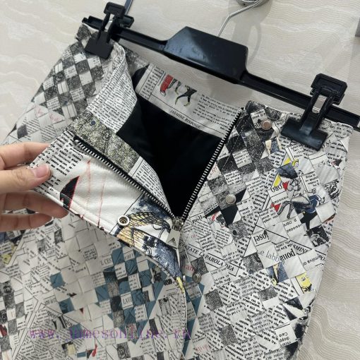 High End AB77081 Graffiti Newspaper Limited Edition BV Weaving Craftsmanship Retro Modern Fashi xs7o3sfi - Image 5