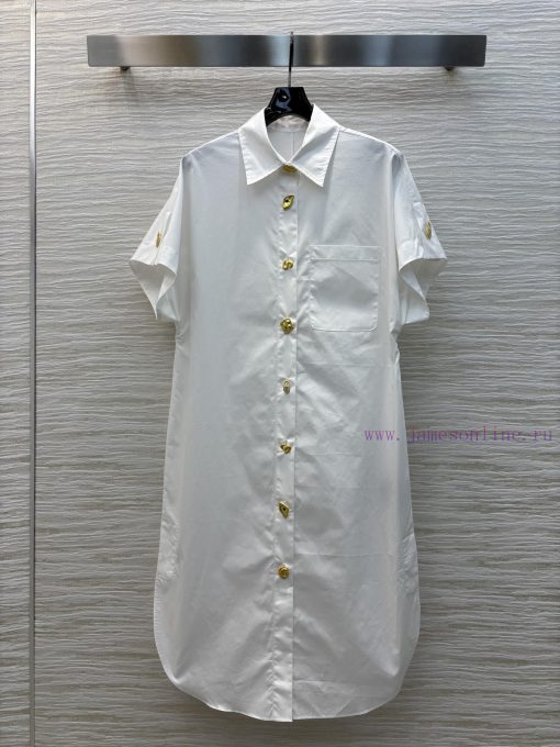 CL77088 Schiaparelli Shirt Style Design Dress Features A Variety Of Button Decorations Each But bxfowfk0 - Image 2