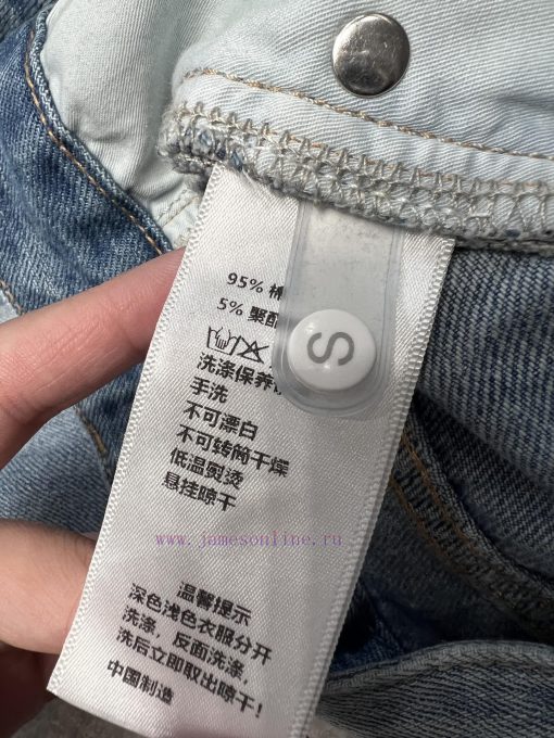 ZK60897 Loewe25Ss Spring/Summer New Three Grain Button Heavy Industry Inkjet Cowboy Pants | The pdayhg94 - Image 10