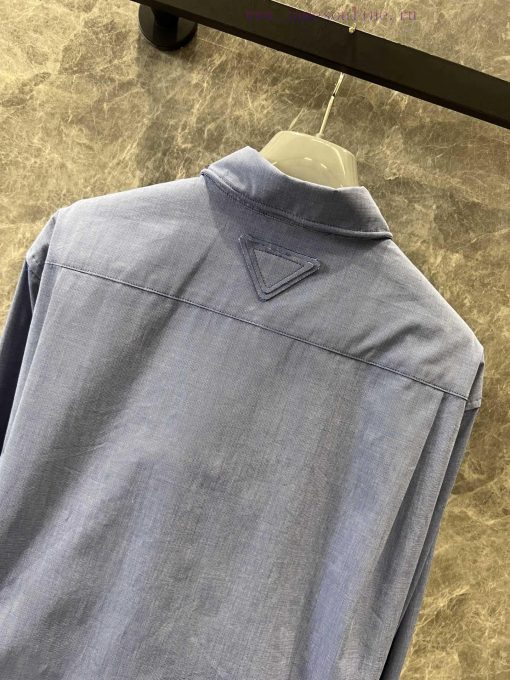 ZC60898 Prada 25Ss Spring/Summer New Triangle Label Twist Music Long Sleeve Shirt | Yb Develops jiiyh8yw - Image 5
