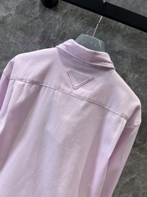 ZC60898 Prada 25Ss Spring/Summer New Triangle Label Twist Music Long Sleeve Shirt | Yb Develops hcqwq6x5 - Image 5