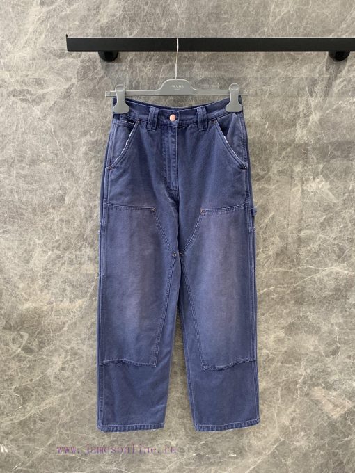 ZK60905 Prada 25Ss Spring/Summer New Canvas Work Pants | YB Developed Martin Cloth Is Also A Ty khupti0h