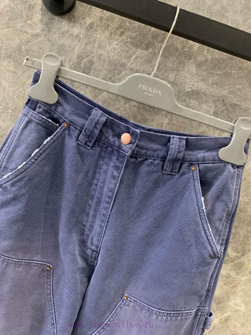 ZK60905 Prada 25Ss Spring/Summer New Canvas Work Pants | YB Developed Martin Cloth Is Also A Ty khupti0h - Image 4