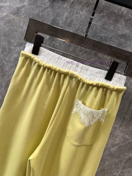 ZK60908 Chanel 25Ss Spring/Summer New Color Contrast Waist Drawstring Casual Pants 丨 Available ncl52xdy - Image 5