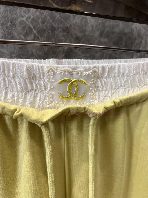 ZK60908 Chanel 25Ss Spring/Summer New Color Contrast Waist Drawstring Casual Pants 丨 Available ncl52xdy - Image 6