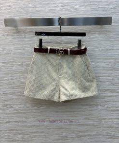 CK77108 Gucci 25 Early Spring New Collection Classic Double G Oldflower Series High Waist A-lin hyl21nih