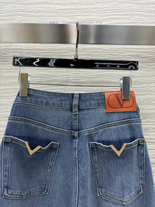 CK77107 Has A Long Leg Effect With A 25ss Back Pocket And V Metal Inlaid Wide Leg Jeans. The St xwcxhiyg - Image 9