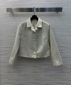 CW77109 Gucci 25 Early Spring New Collection Classic Double G Oldflower Series Collar Short Lon y69nz0u1