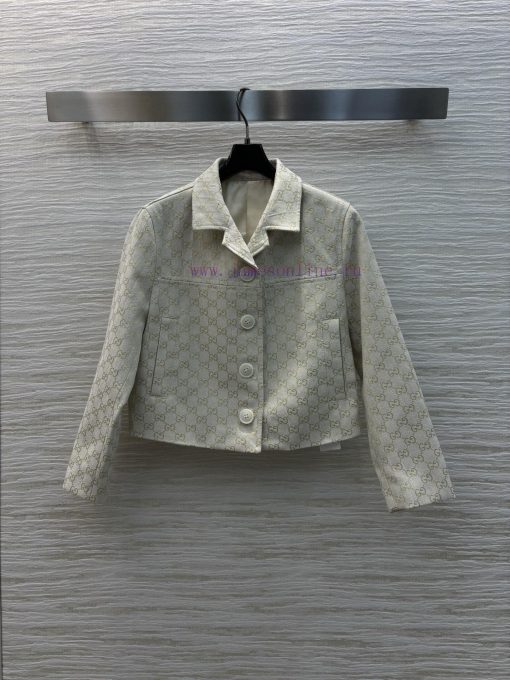 CW77109 Gucci 25 Early Spring New Collection Classic Double G Oldflower Series Collar Short Lon y69nz0u1 - Image 2