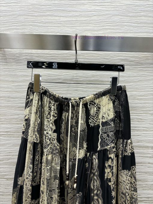 CB77116 Niche Design 25 Spring And Summer Summer Seaside Vacation Style Retro Lace Printed Half a24nopuo - Image 3