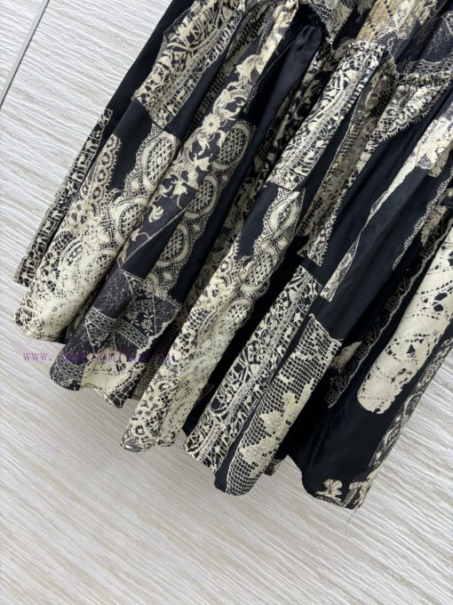 CB77116 Niche Design 25 Spring And Summer Summer Seaside Vacation Style Retro Lace Printed Half a24nopuo - Image 6