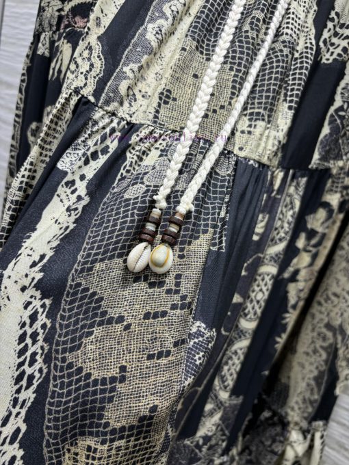 CB77116 Niche Design 25 Spring And Summer Summer Seaside Vacation Style Retro Lace Printed Half a24nopuo - Image 7