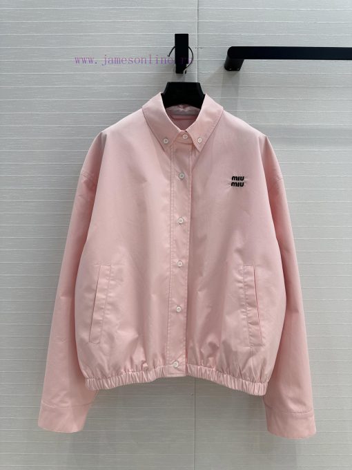 BW77122 Miu Miu Fashionable Molecular Style Pioneer Series Lined Jacket Silhouette Coat Double i8shqf6f