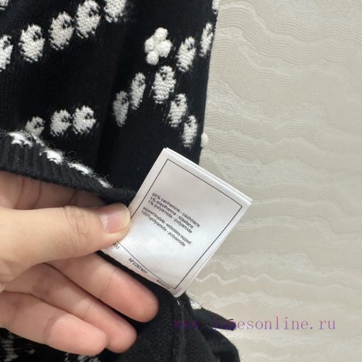 High End AW76729 Coco Chanel 25P High-end Pearl Series Cashmere Cardigan With Relief Three-dime l7z7e4yw - Image 9