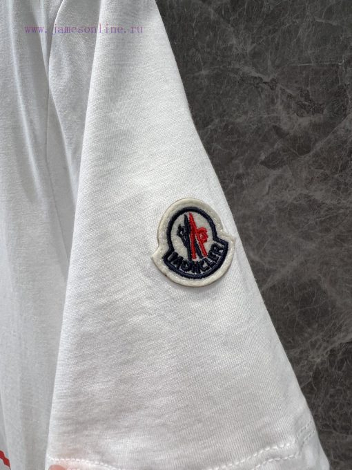 ZT59107 Moncler 25ss Early Spring New Micro Label Pattern Design Round Neck Short Sleeved T-shi 4seophge - Image 7