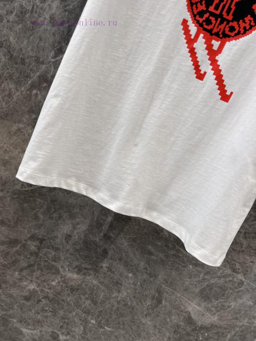 ZT59107 Moncler 25ss Early Spring New Micro Label Pattern Design Round Neck Short Sleeved T-shi 4seophge - Image 8