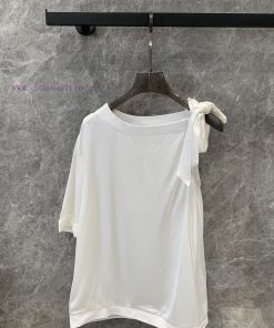 ZT55644 Chan * 24s Spring/Summer New Product Butterfly Tie Round Neck Single Sleeve Small Top M hguo4xf0