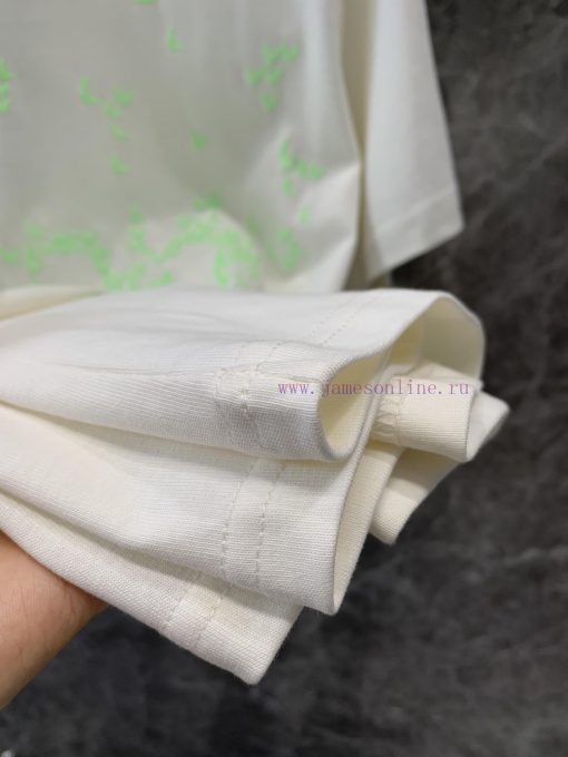 ZT56977 Louis Vuittin * 24 Spring/Summer New Starry Sky Embroidered Short Sleeve Round Neck T-s e91pohtp - Image 6