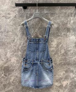 ZL60926 Prada 25Ss Spring/Summer New Denim Denim Mini Strap Skirt | Yb Developed And Produced T 105byzq5