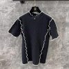 ZT60927 Chanel 25s Spring/Summer New Jacquard Slimming Knitted Top | Produced With Contrast Lac o1tudv8b
