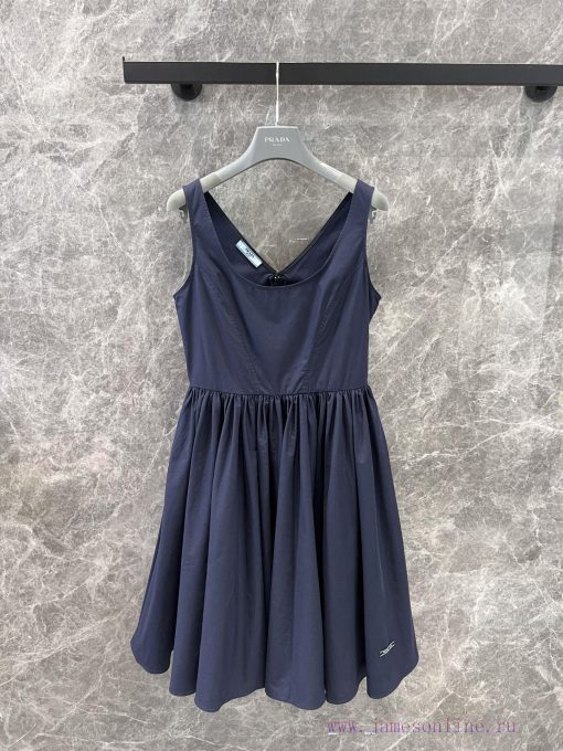 ZL60930 Prada 25Ss Spring/Summer New Fashionable Versatile Sleeveless Strap Dress | YB Develope uj09yf7z - Image 2