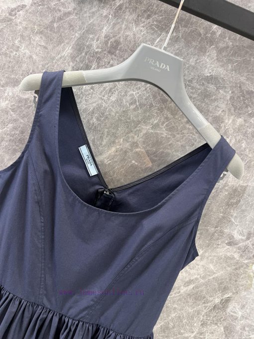 ZL60930 Prada 25Ss Spring/Summer New Fashionable Versatile Sleeveless Strap Dress | YB Develope uj09yf7z - Image 4
