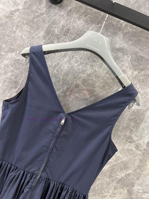 ZL60930 Prada 25Ss Spring/Summer New Fashionable Versatile Sleeveless Strap Dress | YB Develope uj09yf7z - Image 5