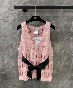 ZT60937 Chanel 25Ss Spring/Summer New Craftsmanship Thread Hanging Flower Weaving Tank Top | De 0rw1dgmt