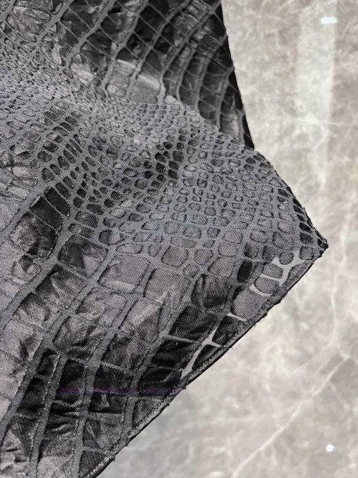ZL60939 SAINT LAUR * NT 25Ss Spring/Summer New Crocodile Pattern Jacquard Strap Skirt | A Stunn srk2v9x5 - Image 9