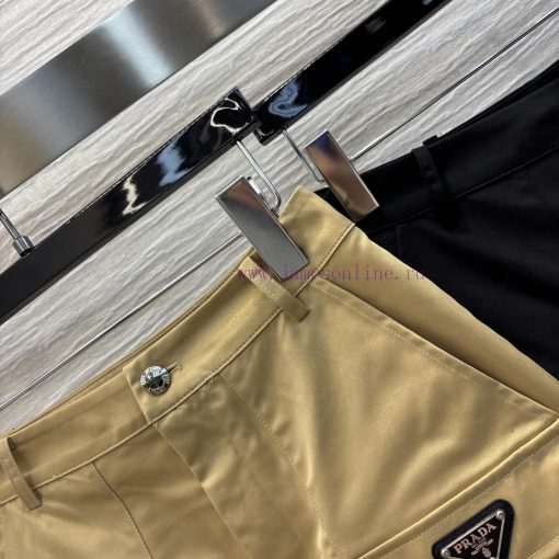 CK77133 Prada 25 New Model Triangle Pocket Workwear Shorts With Wide Legs. The Design Of The Wo 26kbug8v - Image 5