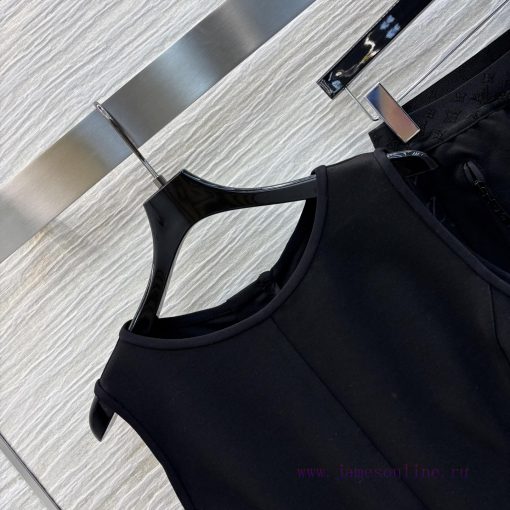 CT77138 Louis Vuitton 25 New Sleeveless Casual Set Is A Must-have Set For Every Girl's Wardrobe meuc9kep - Image 4