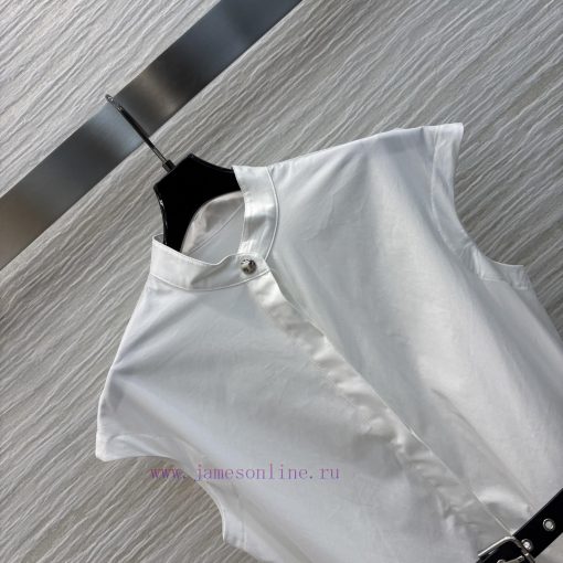 CL77139 Max 25 Spring/Summer New Collection Flyover Sleeve Waist Dress With Stand Up Collar And 1r3dhd91 - Image 5