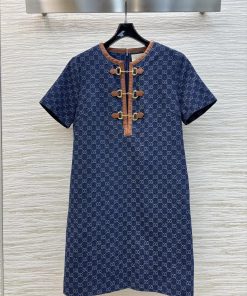CL77152 Gucci 25 Spring/Summer New Collection Classic Double G Oldflower Series Round Neck Deco nap1obwm