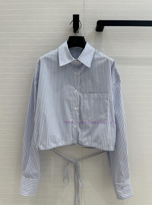 BC76338 Alexanderwang25s New Product Drawstring Short And High-end Shirt White Rich And Beautif k658xx3e