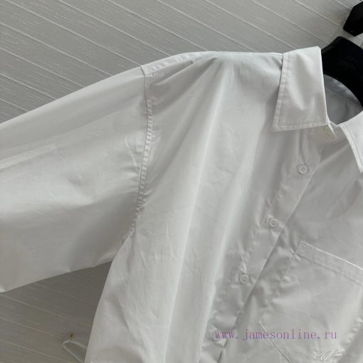 BC76338 Alexanderwang25s New Product Drawstring Short And High-end Shirt White Rich And Beautif gmqb6czj - Image 4