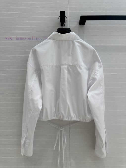 BC76338 Alexanderwang25s New Product Drawstring Short And High-end Shirt White Rich And Beautif gmqb6czj - Image 10