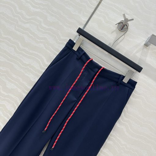 ️ Hot Selling Recommendation AK76359 Miu Miu Women's College Style Red Rope Tied Low Waisted Tr rtmol6z7 - Image 4