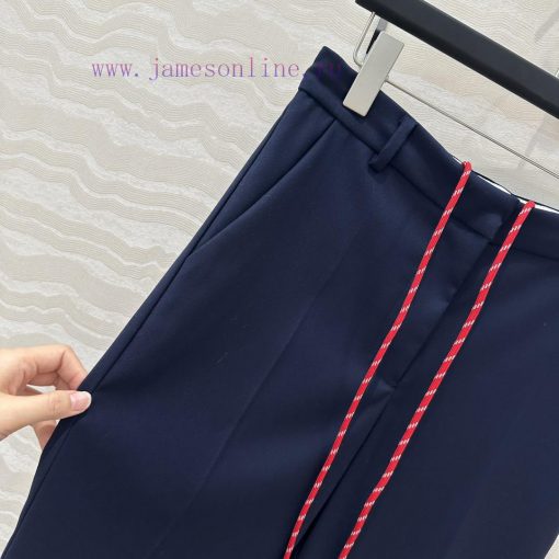 ️ Hot Selling Recommendation AK76359 Miu Miu Women's College Style Red Rope Tied Low Waisted Tr rtmol6z7 - Image 5