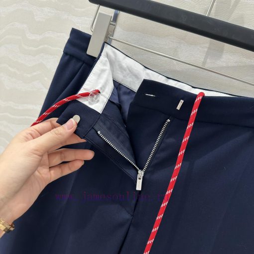 ️ Hot Selling Recommendation AK76359 Miu Miu Women's College Style Red Rope Tied Low Waisted Tr rtmol6z7 - Image 6