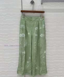 AK77159 Hermes 25s Early Spring New Product Brides Gala En Fleurs Printed Silk Wide Leg Straigh wtegd8cv